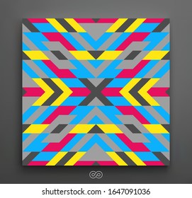 Abstract mosaic pattern. Geometric background. Vector Illustration for design. 