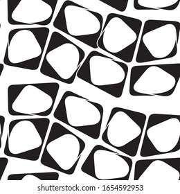 Abstract mosaic pattern, illusion, seamless vector background.