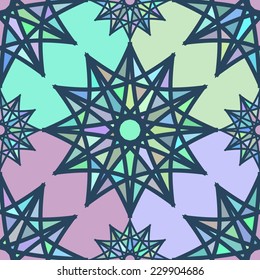 Abstract mosaic pattern. Vector seamless