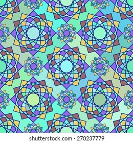 Abstract mosaic pattern. Vector seamless texture