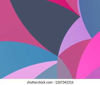 Abstract mosaic pattern with wavy shapes. Vector illustration.