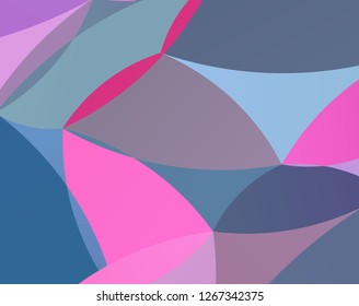 Abstract mosaic pattern with wavy shapes. Vector illustration.