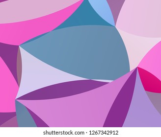 Abstract mosaic pattern with wavy shapes. Vector illustration.