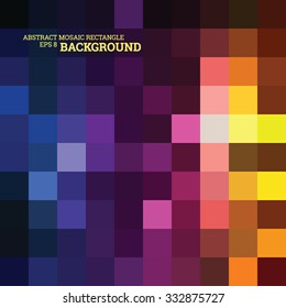 Abstract mosaic rectangle modern color background