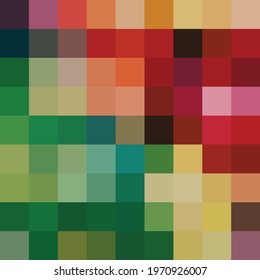 Abstract mosaic rectangle modern pixelated background. Geometric square pixel vector design. Editable vector eps 10