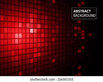 abstract mosaic red background with gloss. table. Technology background set for computer graphic website internet and business. text box. Brochure. card.