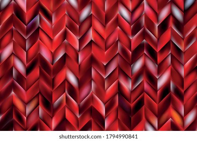 Abstract mosaic of red mesh rectangle elements. Natural gradient background template. Modern blurred multicolor wallpaper. Vector illustration eps10