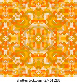 Abstract mosaic retro seamless pattern