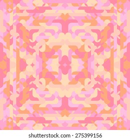 Abstract mosaic retro seamless pattern