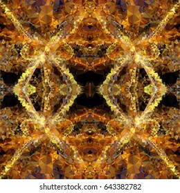 Abstract mosaic seamless background. Geometric low polygonal backdrop. Vector clip art.