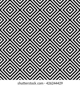 Abstract mosaic. Seamless pattern of geometric shapes in vector. Glitch illustration