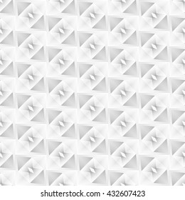 Abstract mosaic seamless texture. White background.
