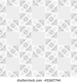 Abstract mosaic seamless texture. White background.