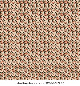 abstract mosaic seamless vector pattern in brown