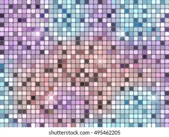 Abstract mosaic square colorful background. Vector illustration.