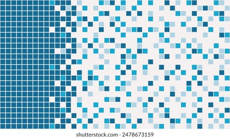 Abstract mosaic square pixels background of geometric shapes simple flat style. Vector pattern. ready to use for cloth, textile, wrap and other.