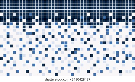 Abstract mosaic square pixels background of geometric shapes simple flat style. Vector pattern. ready to use for cloth, textile, wrap and other.