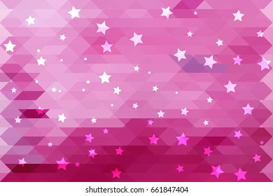 Abstract mosaic with stars 