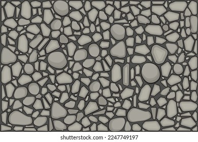 Abstract mosaic stonewall - illustration