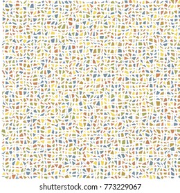 Abstract mosaic texture with uneven, irregular shapes. Colorful. Vector illustration