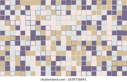 Abstract mosaic tile pattern in muted earth tones.  Perfect for backgrounds, website design, or textile prints.