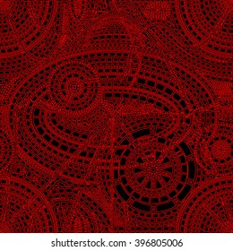 Abstract mosaic tiles. Seamless pattern. Vector illustration.