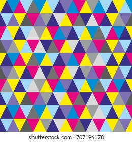 abstract mosaic triangle pattern background vector
