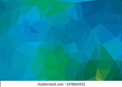 Abstract mosaic triangles background, polygonal crystal glass