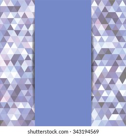 abstract mosaic triangles - vector background