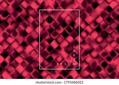 Mosaico abstracto con un degradado único borroso. Fondo colorido moderno con formas repetidas geométricas. Ilustración vectorial fácil de editar y personalizar. EPS10
