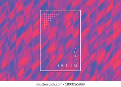 Abstract mosaic with unique blurred gradient. Modern colorful background with geometric repeated shapes. Vector illustration easy to edit and customize. EPS10
