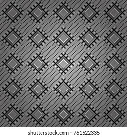 Abstract mosaic vector background. Geometric seamless pattern. Design elements. Sketch in white, gray and black colors.