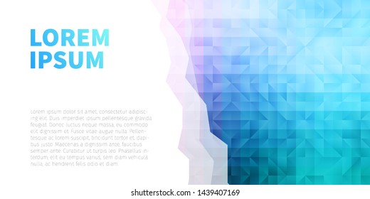 Abstract mosaic vector background. Modern overlapping design for web, app, poster, cover, brochure, flyer.