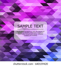 Abstract mosaic vector background. Wallpaper illustration