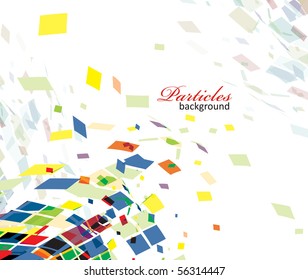 abstract mosaic vector composition.