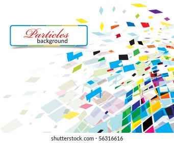 abstract mosaic vector composition.