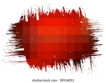 abstract mosaic vector composition with sample text background