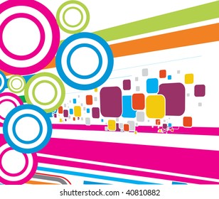 abstract mosaic vector composition with space of your text, vector illustration