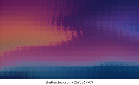 Abstractas mosaico de una vibrante puesta de sol sobre un paisaje oscuro y texturizado, con naranjas cálidas y una mezcla de azules frescos.