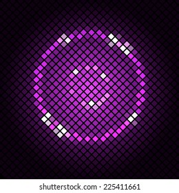 Abstract mosaic with violet background, stock vector