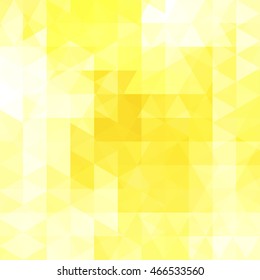 Abstract mosaic yellow background.  Triangle geometric background. Design elements. Vector illustration
