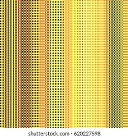 Abstract mosaic yellow checkered background. Mosaic tiles of yellow geometric pattern. Stylish check design template for cover, web, banner, card, label. Vector mosaic frame background.