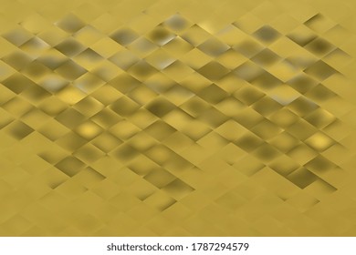 Abstract mosaic of yellow mesh rectangle elements. Natural gradient background template. Modern blurred multicolor wallpaper. Vector illustration eps10