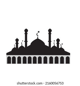 Abstract mosque silhouette design vector illustration eps 10
