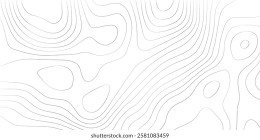 Abstract moss green topographic contours lines of mountains. Topography map art curve drawing. vector illustration.