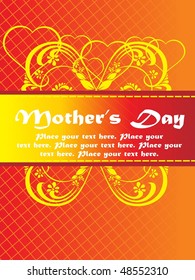 abstract mother day background with creative artwork