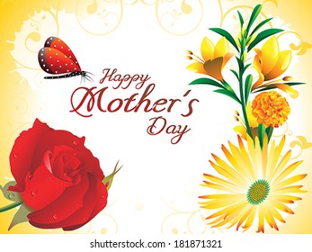 abstract mother day background vector illustration