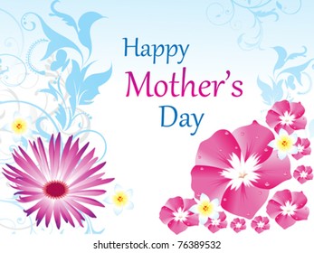 abstract mother's day background vector illustration