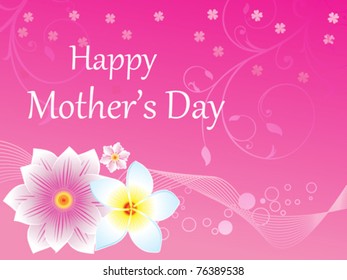 abstract mother's day background vector illustration