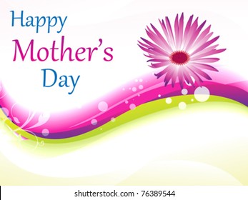 abstract mother's day background vector illustration